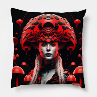 Mushroom girl 30 Pillow