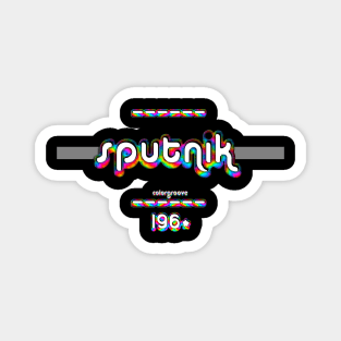 Sputnik 1960 ColorGroove Retro-Rainbow-Tube nostalgia (wf) Magnet