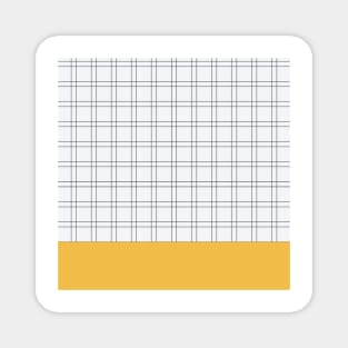 Pattern geometric mustard minimal Magnet