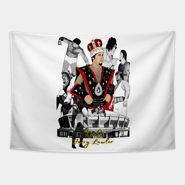 Golden Memphis King Tapestry by TheWay