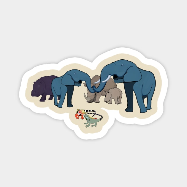 Big Animals Magnet by momomoma