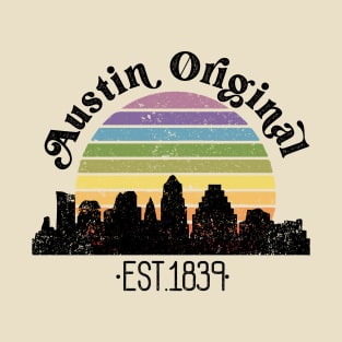 Austin Original Retro Rainbow T-Shirt