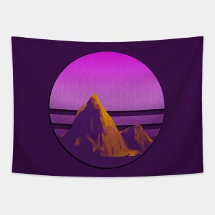 Mountain hiking excursion pink climber Tapestry