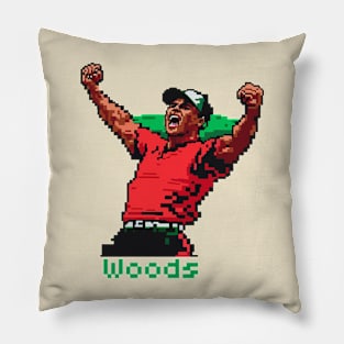 Pixel Tiger Woods win the match Pillow