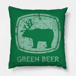 Green Beer St Patrick's Day Pillow