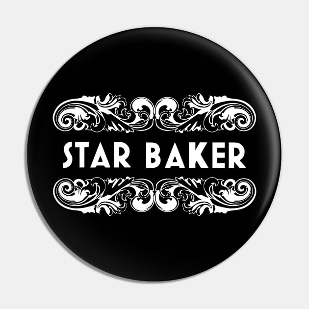 star baker gift Pin by shimodesign