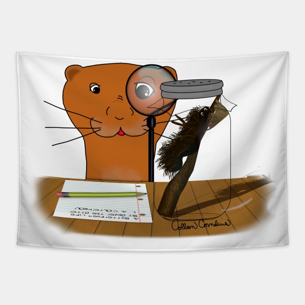 Homeschooling Oliver The Otter - The Caterpillar Tapestry by ButterflyInTheAttic