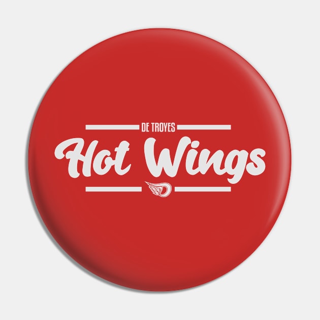 Wordmark Hot Wings B Pin by SDCHT