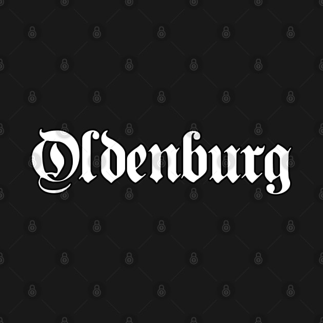 Oldenburg written with gothic font by Happy Citizen