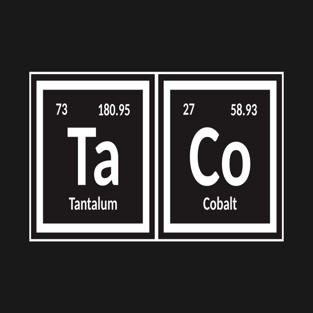 Taco Periodic Table by Maozva-DSGN