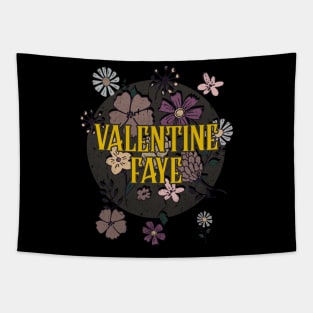 Aesthetic Proud Name Faye Flowers Anime Retro Styles Tapestry