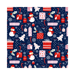 Winter Christmas Pattern T-Shirt