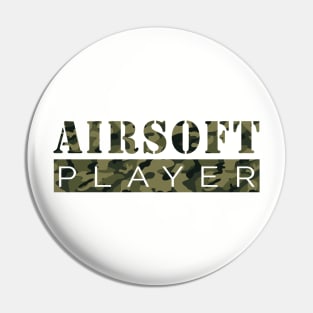 Airsoft Player (Camo Design) Pin