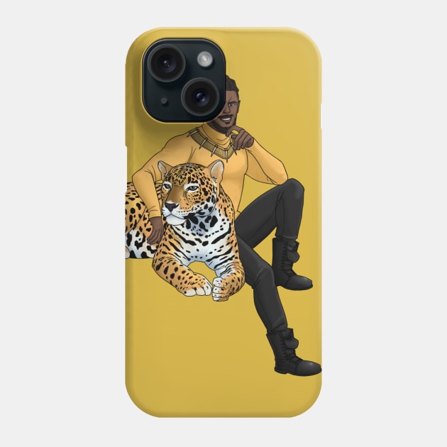 Golden Jaguar Phone Case by pencilhead7