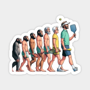 Pickleball Evolution of Man Design T-Shirt Magnet