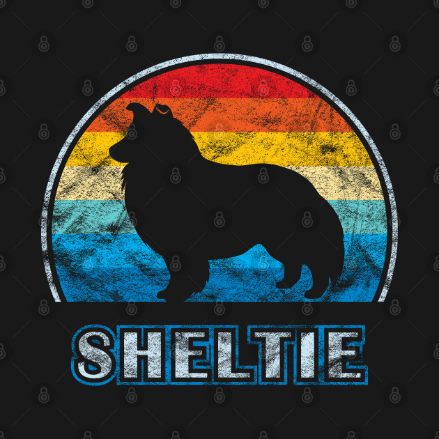 Discover Sheltie Vintage Design Shetland Sheepdog - Sheltie - T-Shirt