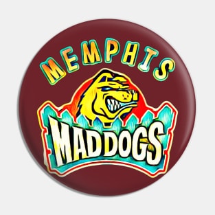 Memphis Mad Dogs Football Pin