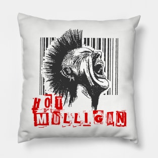 hot mulligan on the barcode punk Pillow