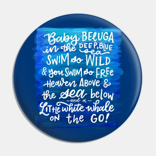 Baby Beluga Pin by Thenerdlady