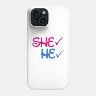 She& he Phone Case