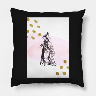 Pink and Gold Royalty Pillow