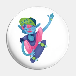 The Colorful Skater Pin