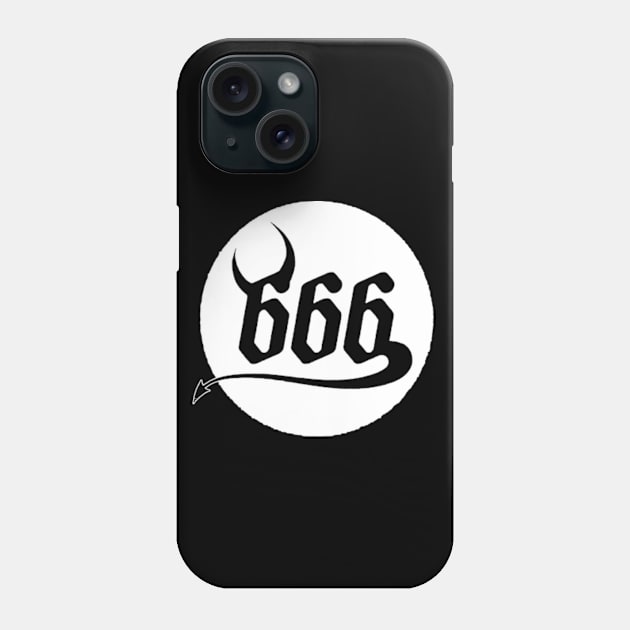 666 logo Phone Case by CosmicAngerDesign