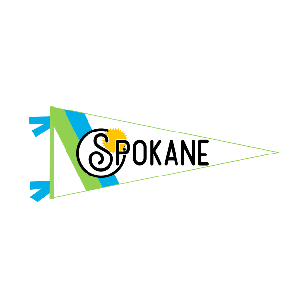 Spokane Flag Pennant by zsonn
