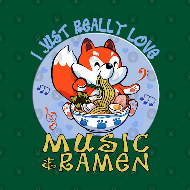 I just really love music and ramen by Blended Designs