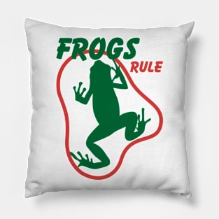 Frogs Rule Pillow