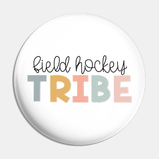 Field Hockey Tribe Muted Pastels Pin