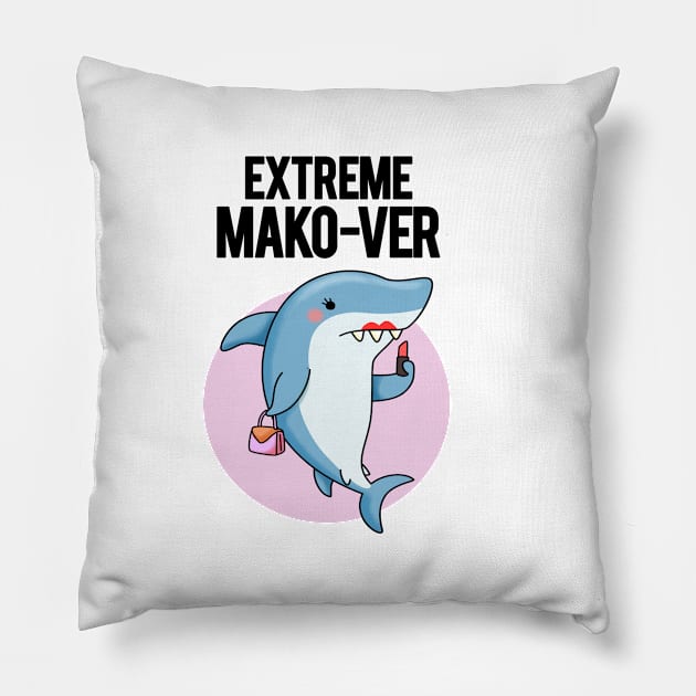 Extreme Mako-ver Animal Pun Pillow by punnybone