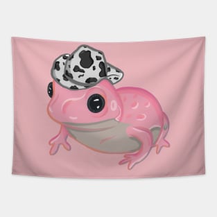 Pink Frog Wearing Cowboy Hat Tapestry