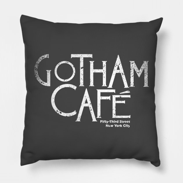 Gotham Café [Lunch at the Gotham Café] Pillow by Mid-World Merch