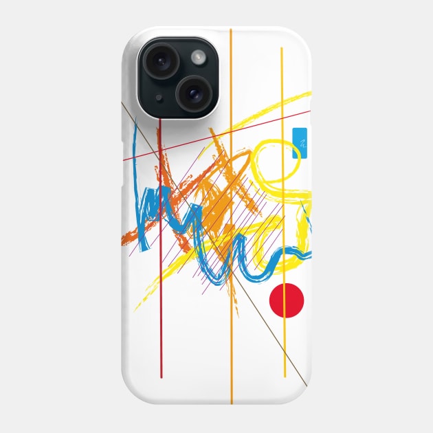 Abstract Art Color Form Phone Case by Nikokosmos