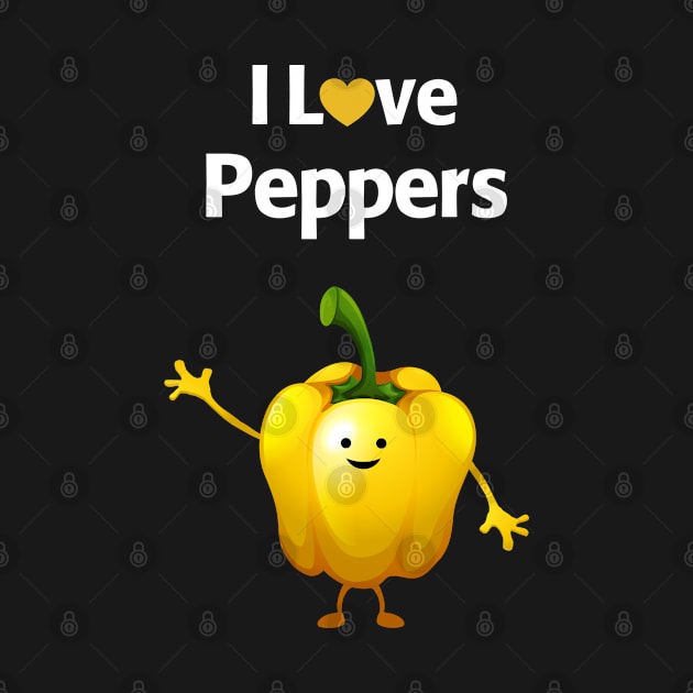 I Love Peppers by MonkeyTshirts