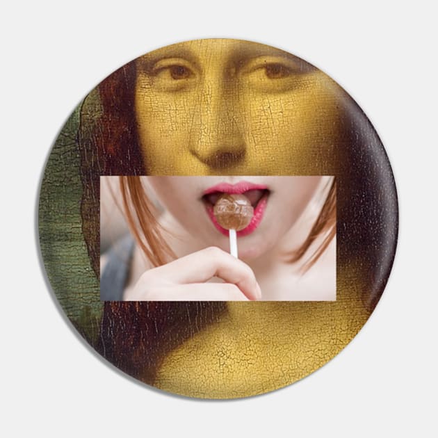 Mona Lisa Pin by SpottydoggCreatives