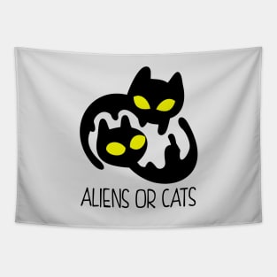 Aliens or Cats Tapestry