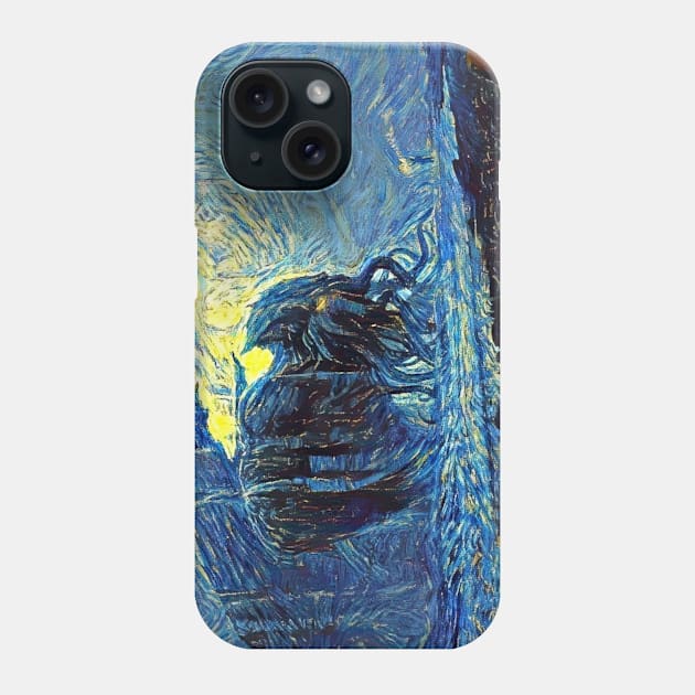 Cthulhu Lovecraft Starry Night Phone Case by Starry Night