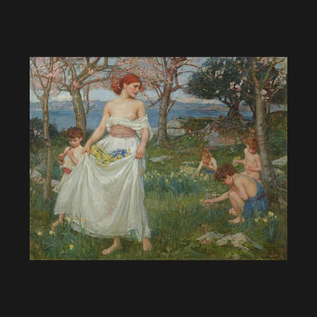 A Song of Springtime by John William Waterhouse by Classic Art Stall