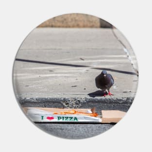 Pigeon and Pizza NYC Pin