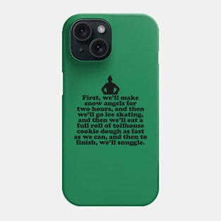 Elf Quote - Plans (Black) Phone Case