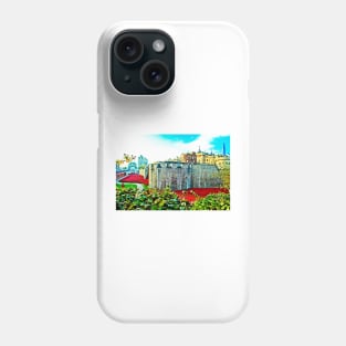 Tower of London Red Poppies UK Phone Case