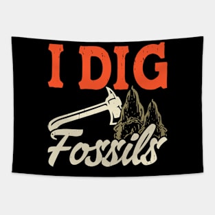 I Dig Fossils T shirt For Women Tapestry