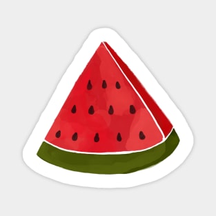 Watercolor Slice Watermelon Magnet