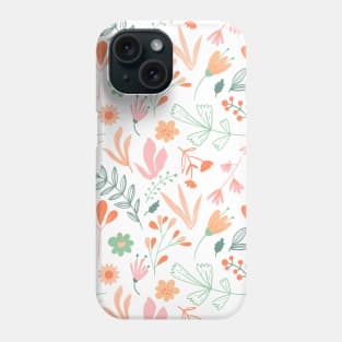 Scandinavian Summer Colorful Spring Flowers Phone Case