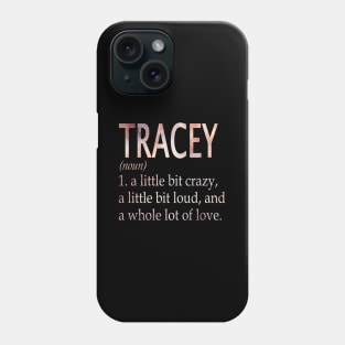 Tracey Girl Name Definition Phone Case