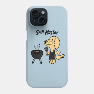 Grill Master Golden Retriever Dog Phone Case