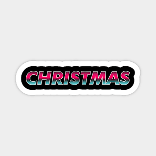 Retro Christmas Neon Magnet