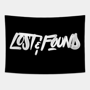 Lost and Found Flare Cap Logo Tapestry